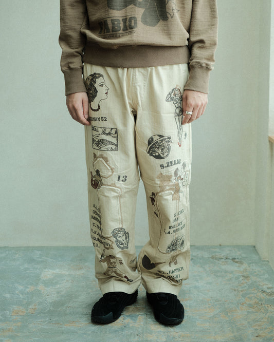 SAMUEL ZELIG Duffle Pant Faded Beige (DFL-FW26-5-HB)