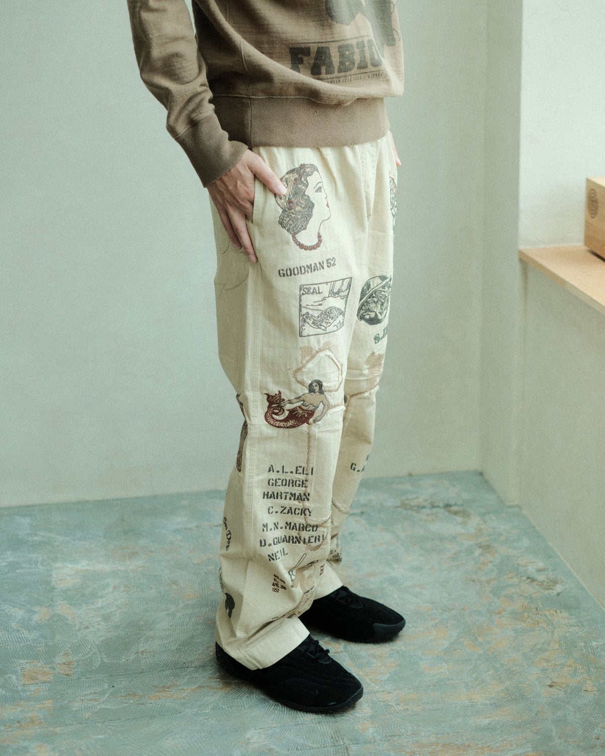 SAMUEL ZELIG Duffle Pant Faded Beige (DFL-FW26-5-HB)