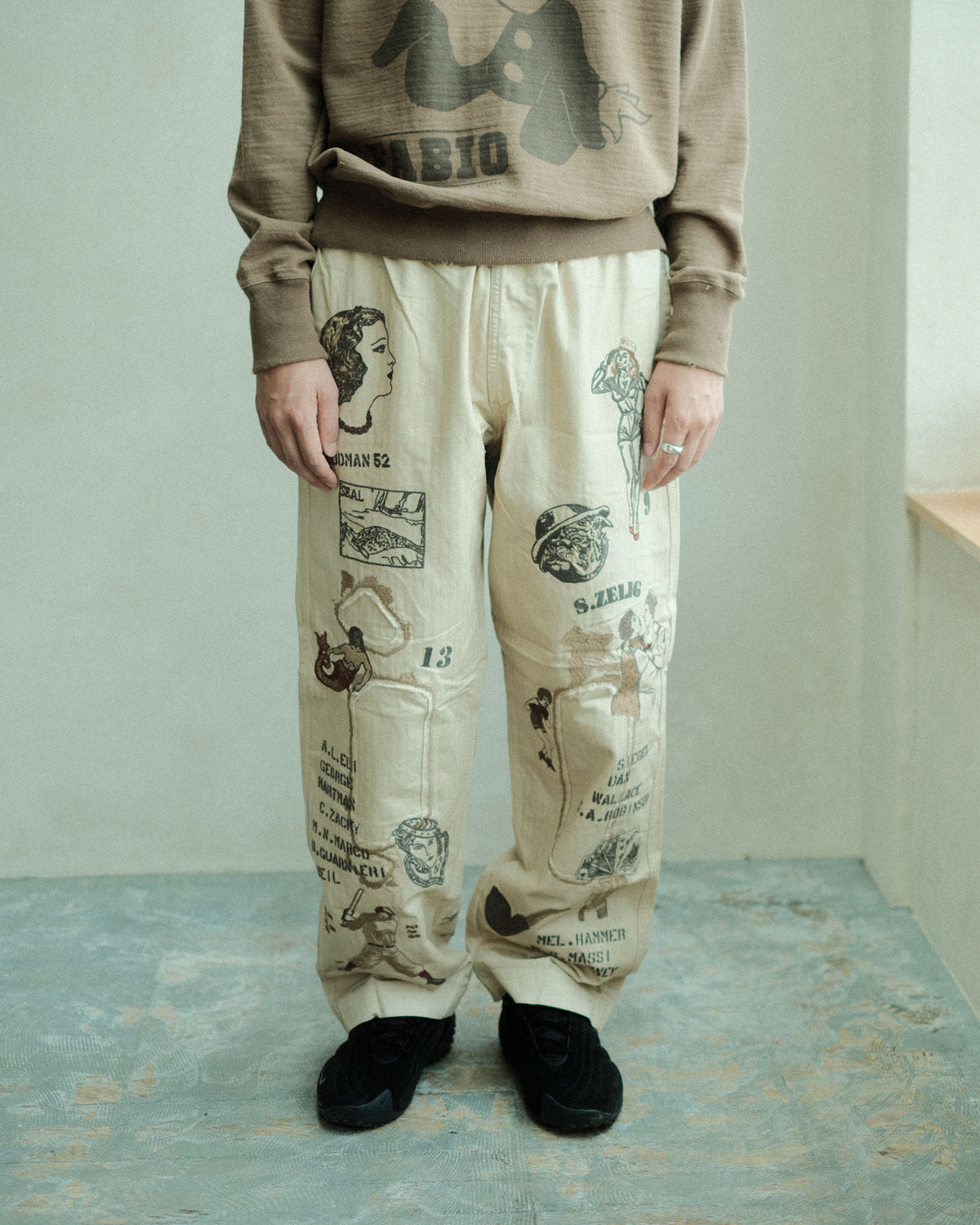SAMUEL ZELIG Duffle Pant Faded Beige (DFL-FW26-5-HB)