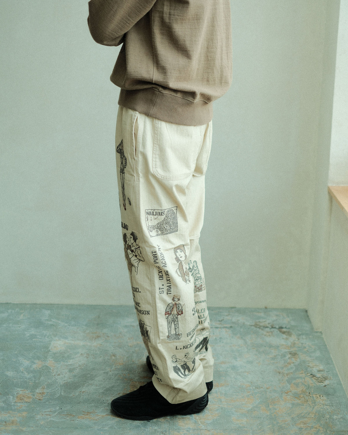 SAMUEL ZELIG Duffle Pant Faded Beige (DFL-FW26-5-HB)