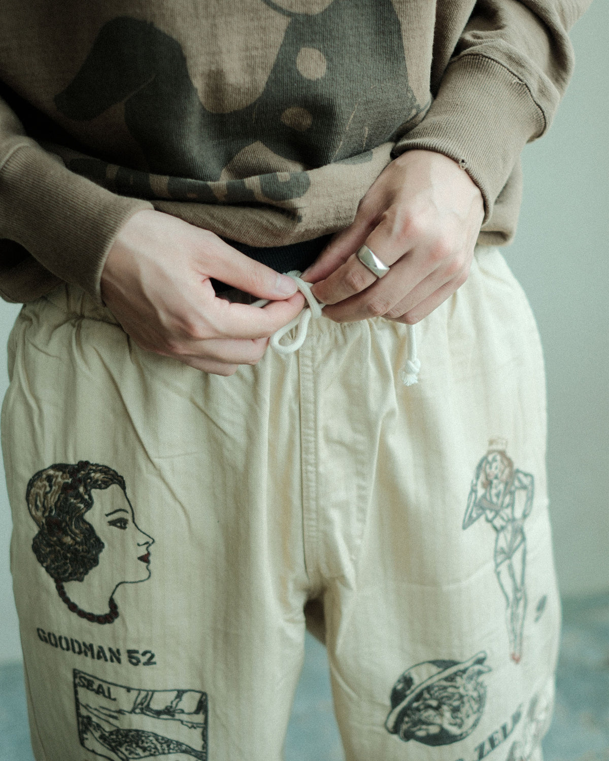 SAMUEL ZELIG Duffle Pant Faded Beige (DFL-FW26-5-HB)