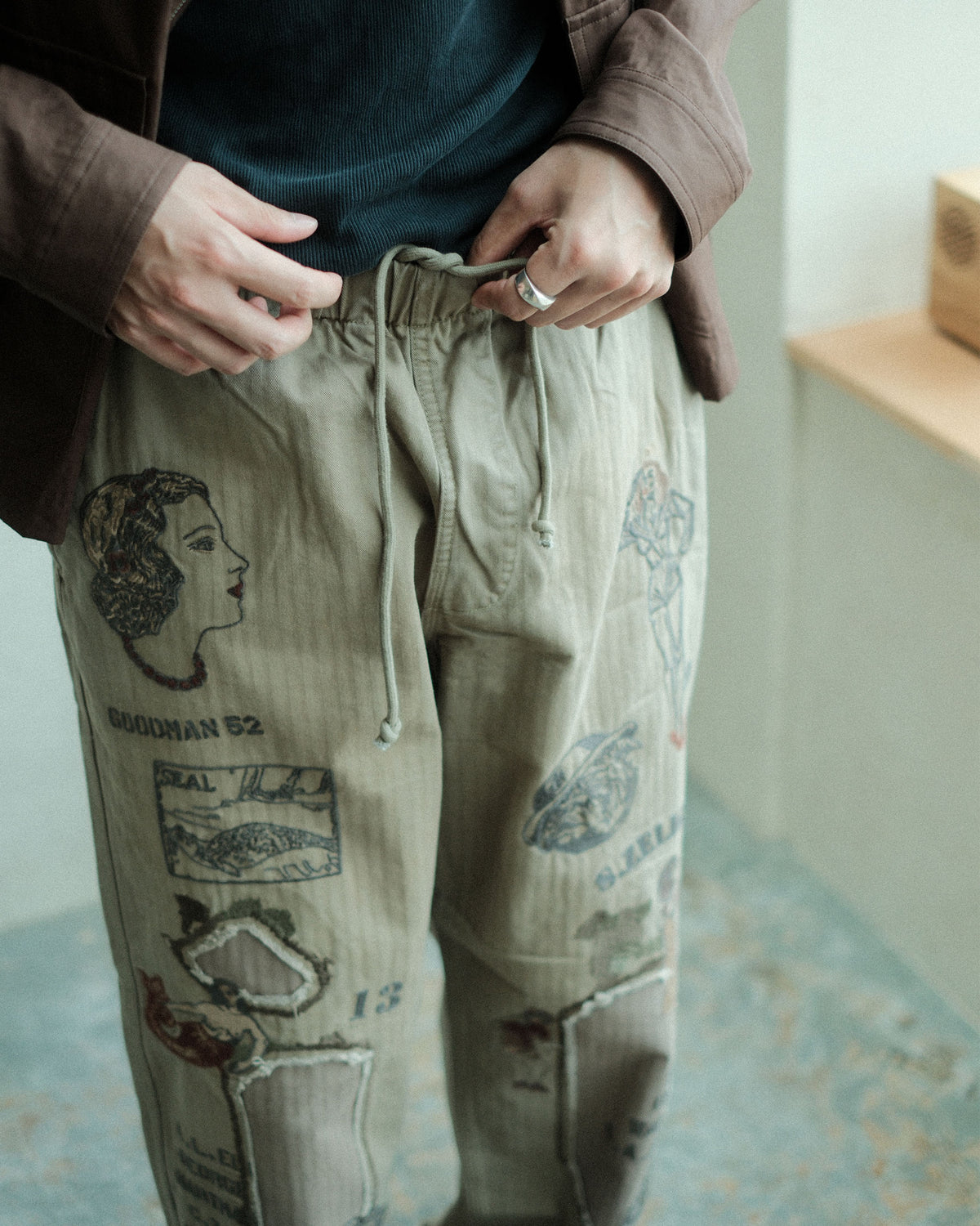 SAMUEL ZELIG Duffle Pant Faded Olive (DFL-FW26-5-HB)