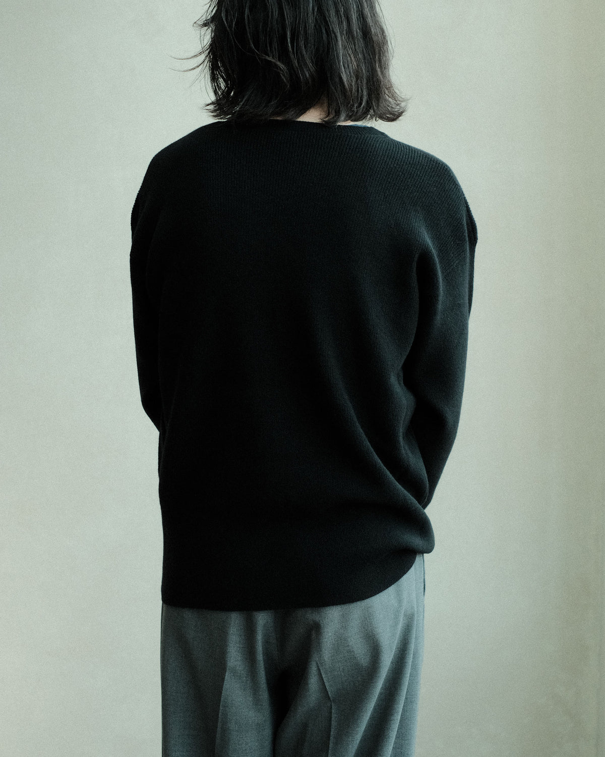 oira V neck pull over BLK (IFVP001)