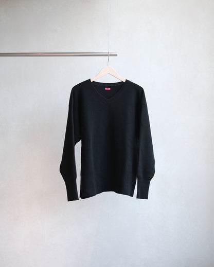 oira V neck pull over BLK (IFVP001)