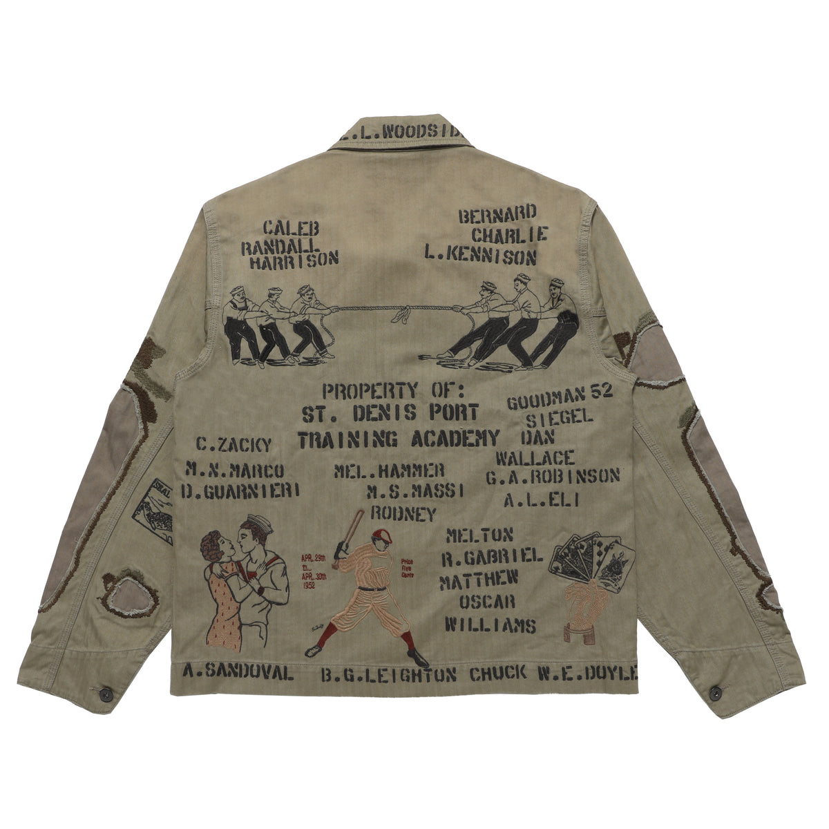SAMUEL ZELIG Duffle Chore Jacket Faded Olive (DFL-FW26-12-HB)