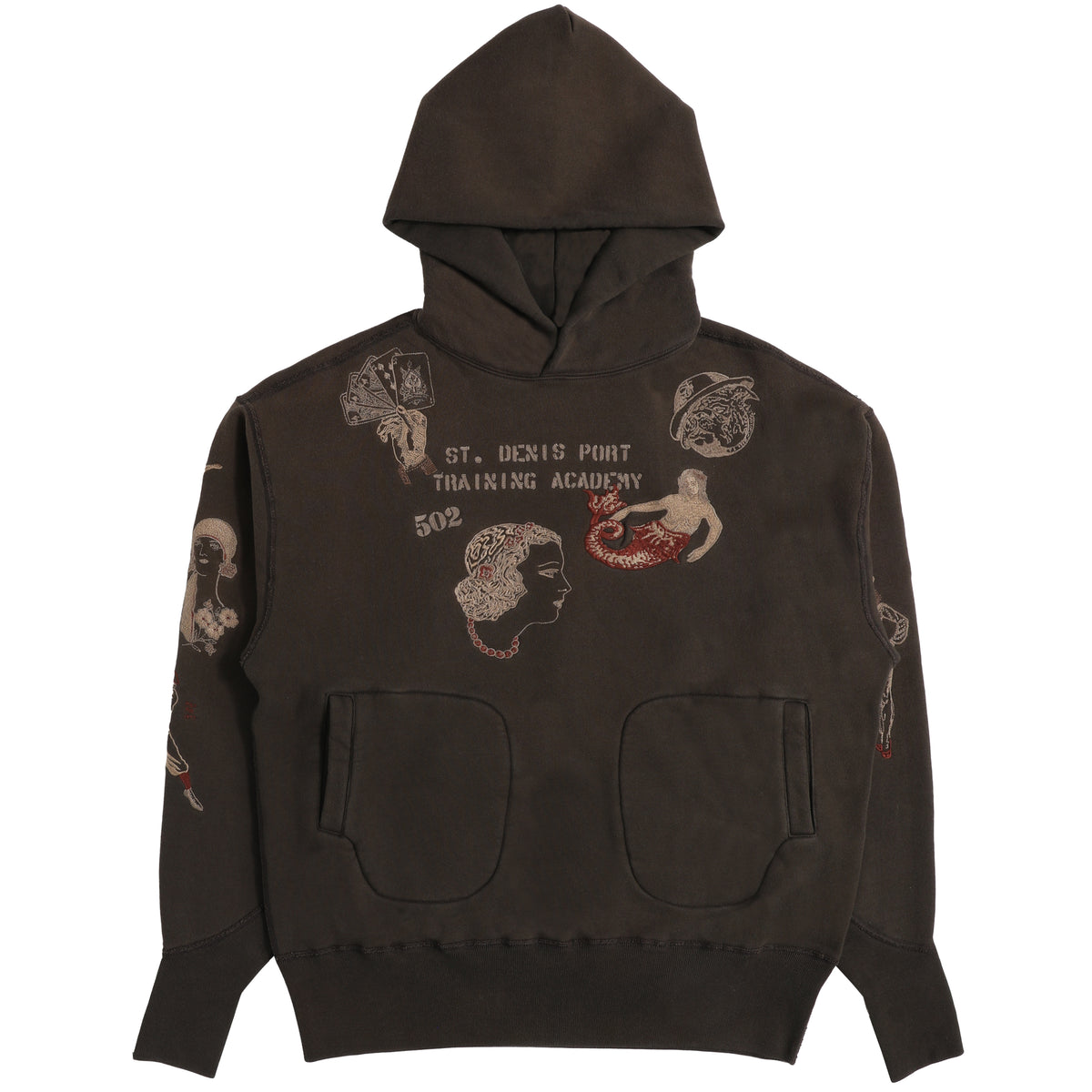 SAMUEL ZELIG Duffle Hoodie Olive Brown (DFL-26FW-8FT)