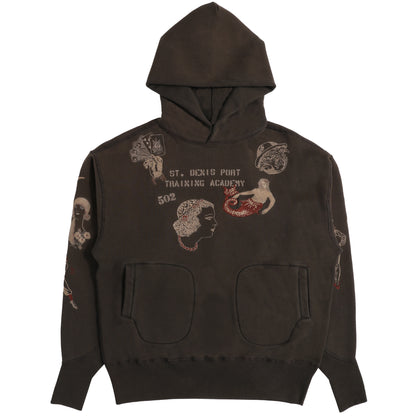 SAMUEL ZELIG Duffle Hoodie Olive Brown (DFL-26FW-8FT)