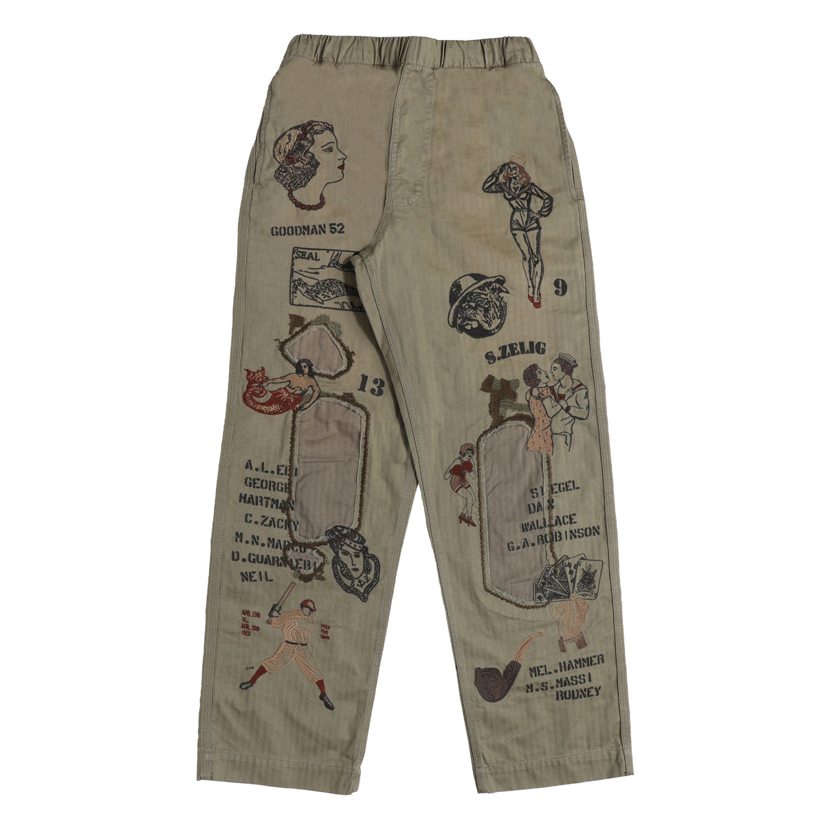 SAMUEL ZELIG Duffle Pant Faded Olive (DFL-FW26-5-HB)