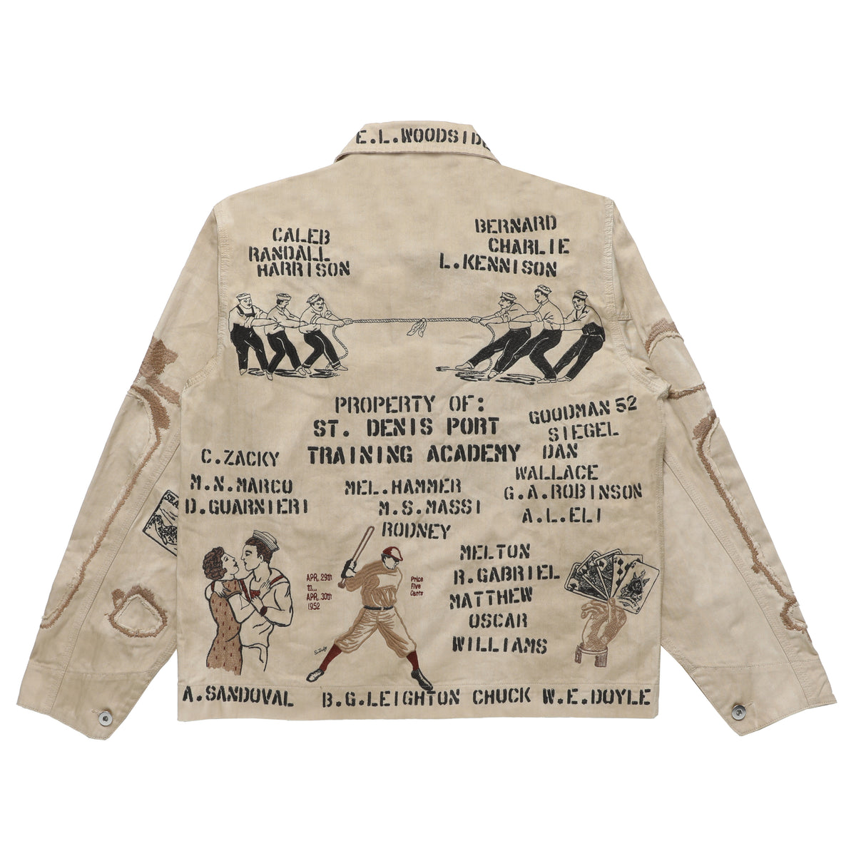 SAMUEL ZELIG Duffle Chore Jacket Faded Beige (DFL-FW26-12-HB)