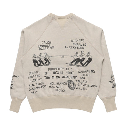 SAMUEL ZELIG Duffle Crewneck Tinted Oatmeal Grey (DFL-FW26-10-FT)