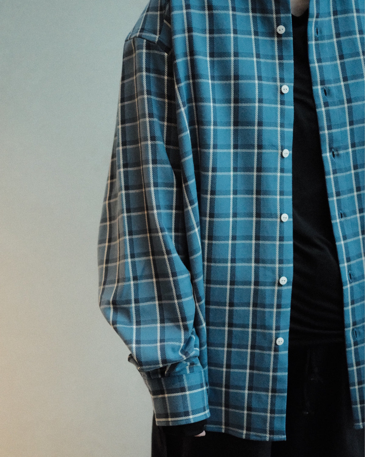 Baserange Claude Shirt Eureka Plaid チェック柄・前身頃の詳細