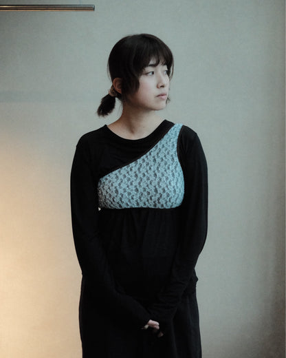 Baserange Rota Bra Dona Blue 重ね着・正面