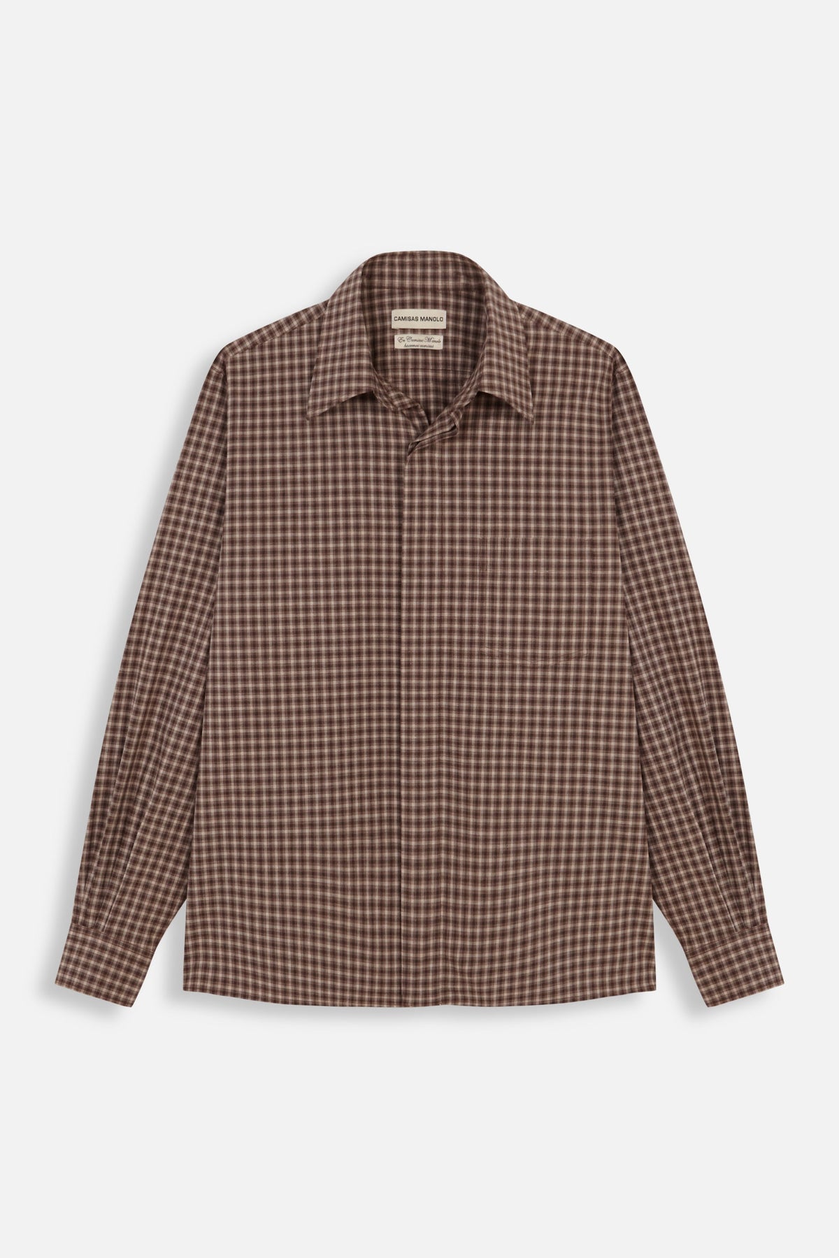 CAMISAS MANOLO BROWN/CAMEL CHECKS CAMPO SHIRT 商品全体 26010201