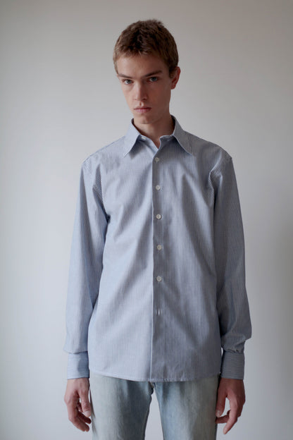 CAMISAS MANOLO BLUE/WHITE STRIPES CAMISA SHIRT 着用イメージ 26020501