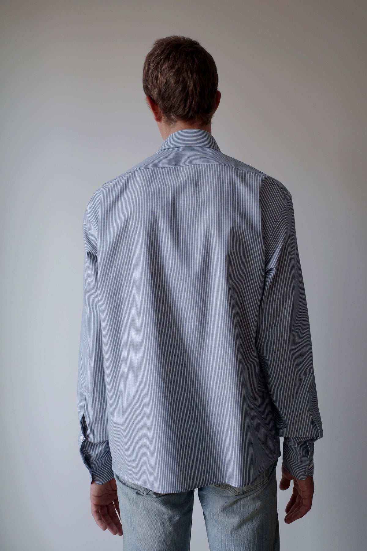 CAMISAS MANOLO BLUE/WHITE STRIPES CAMISA SHIRT 着用イメージ 26020501