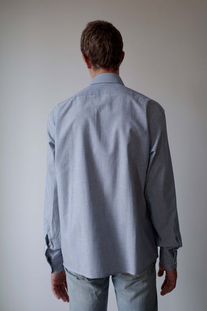 CAMISAS MANOLO BLUE/WHITE STRIPES CAMISA SHIRT 着用イメージ 26020501