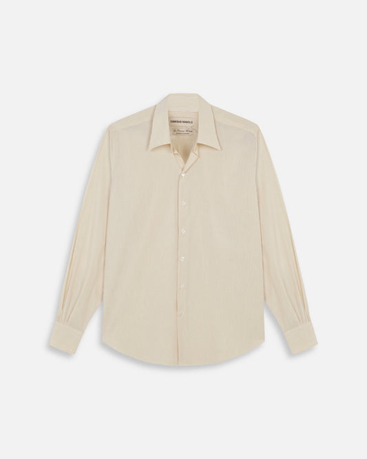 CAMISAS MANOLO PALE YELLOW BLACK STRIPES NORMAL SHIRT 商品全体 26020611