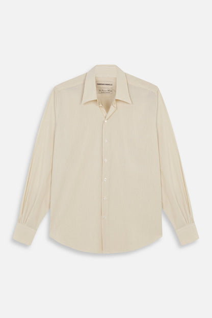 CAMISAS MANOLO PALE YELLOW BLACK STRIPES NORMAL SHIRT 商品全体 26020611