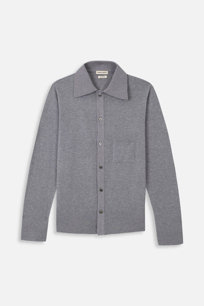 CAMISAS MANOLO LIGHT GREY KNITTED SHIRT 商品全体 26023001