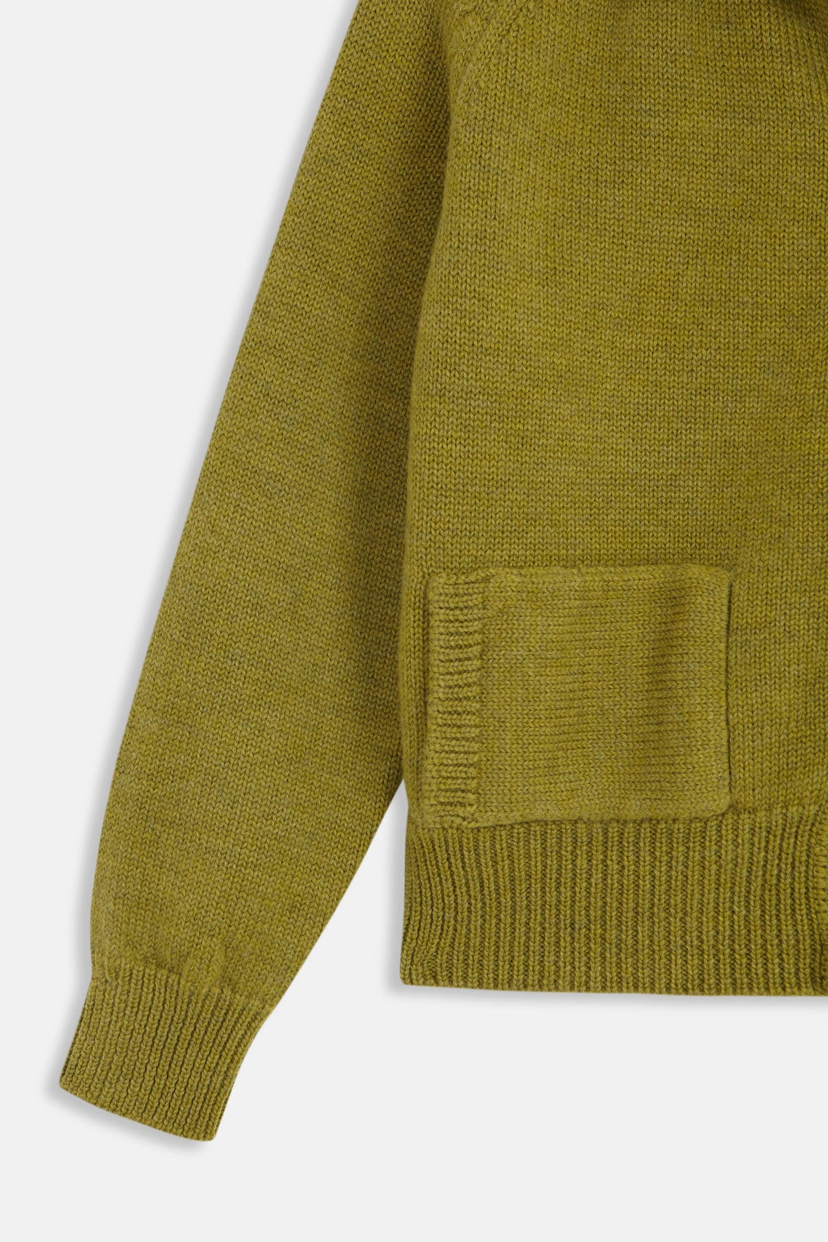 CAMISAS MANOLO AVOCADO GREEN KNITTED JACKET ディテール 26024102
