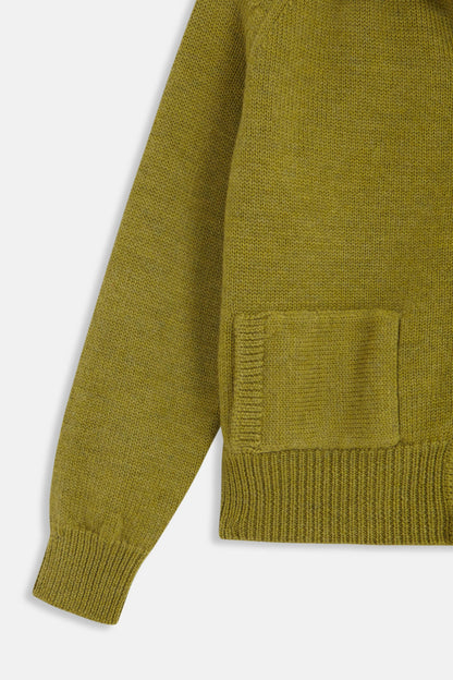 CAMISAS MANOLO AVOCADO GREEN KNITTED JACKET ディテール 26024102